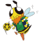 HOKKOKU HONEY BEE team logo 