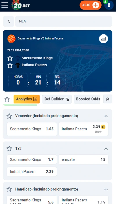 Odds 20Bet