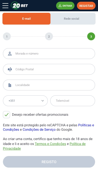 Código promocional 20bet - 3