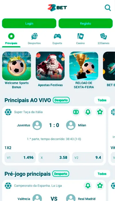 Aplicativo 22bet