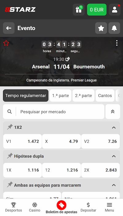 888Starz odds