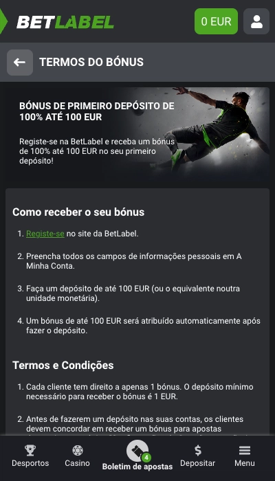 Promoção Betlabel