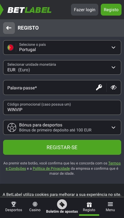 Código promocional Betlabel - 3
