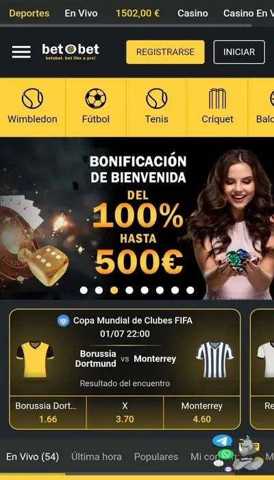 Registo Betobet - Página 1