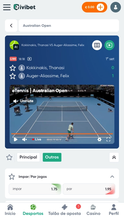 Ivibet apostas ao vivo