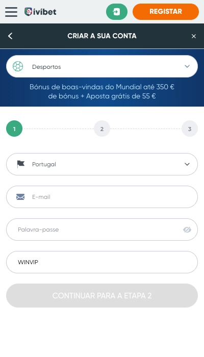 Registo Ivibet - Página 1