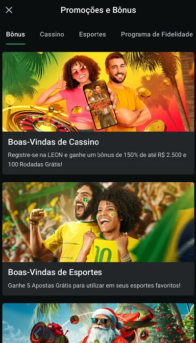 Leonbet promoções