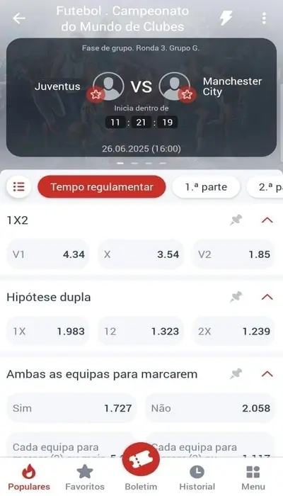 As odds da Megapari