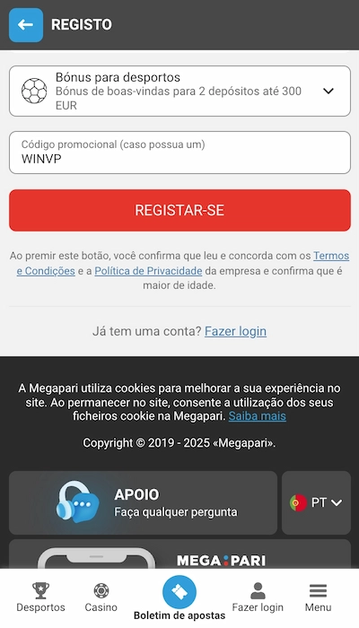 Bônus de Registro - Megapari - Página 3