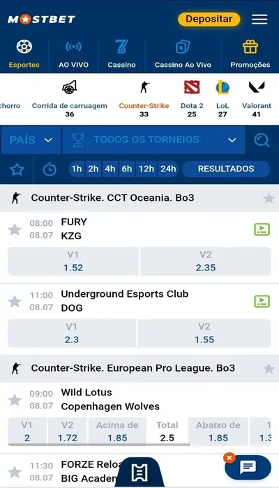 apostas e-sports mostbet