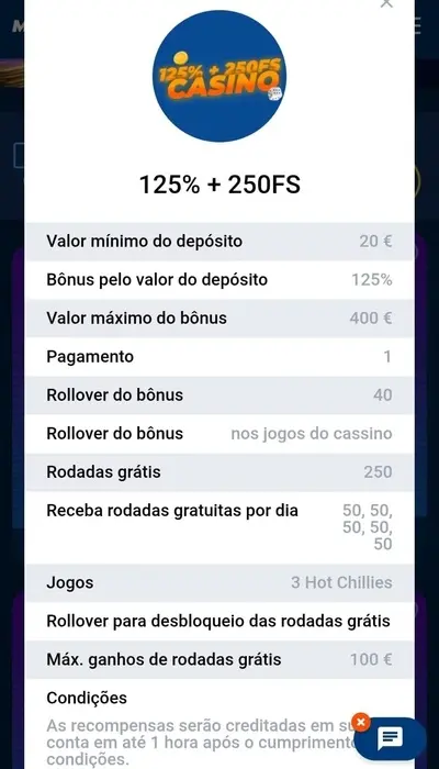 bônus cassino mostbet