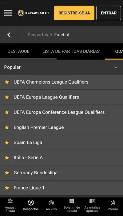 competições olympusbet