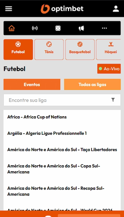 Competições Optimbet