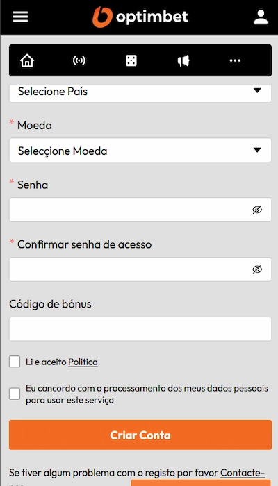 Código promocional Optimbet - 3
