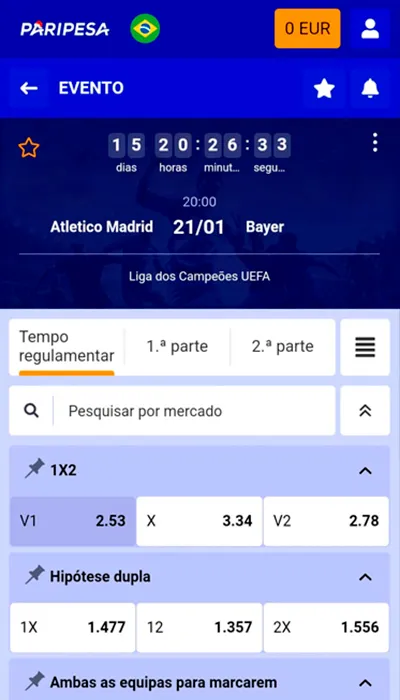 Odds PariPesa