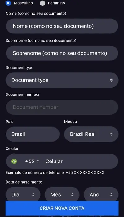 segunda página cadastro