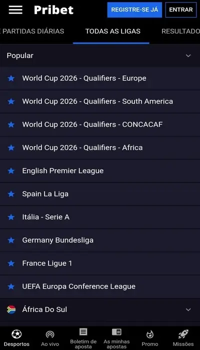 competições pribet