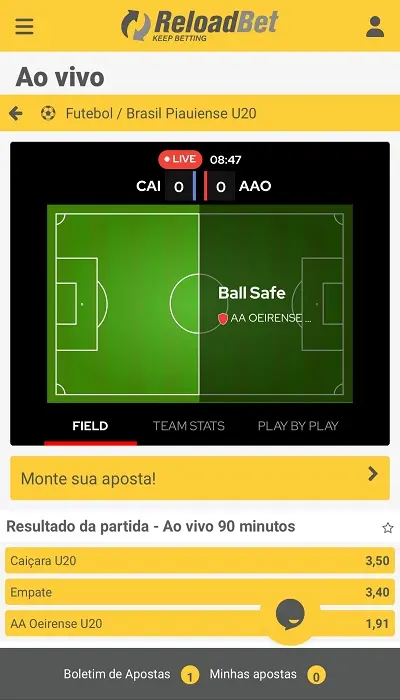 apostas ao vivo reloadbet