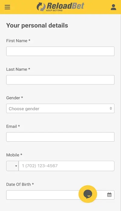 usando código reloadbet