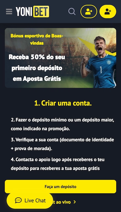 Nossas explicações sobre o bônus Yonibet