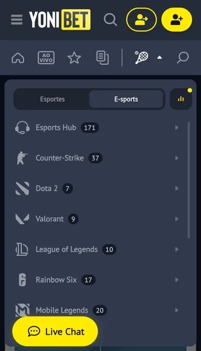 e-sports yonibet