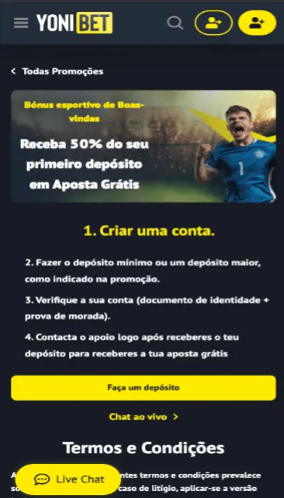 página inicial yonibet