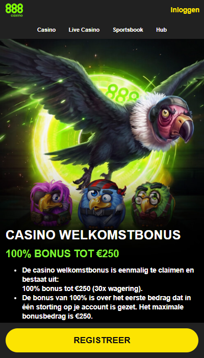 888Casino welkomstbonus 2