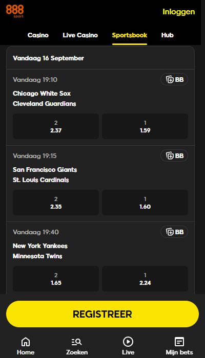 888Sport: de odds