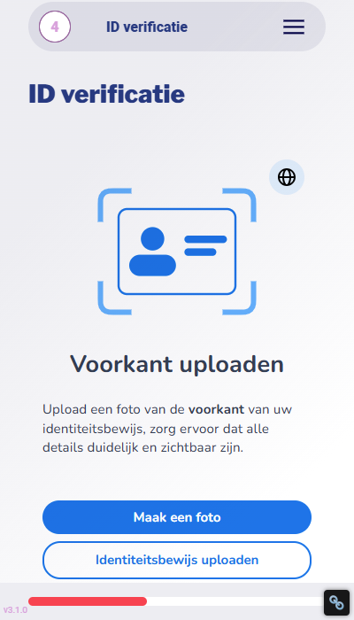 Bingoal registratie - identiteitsbewijs