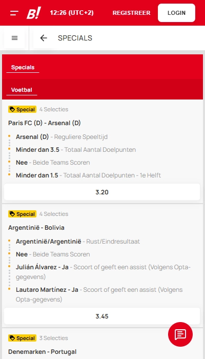 Bingoal Specials
