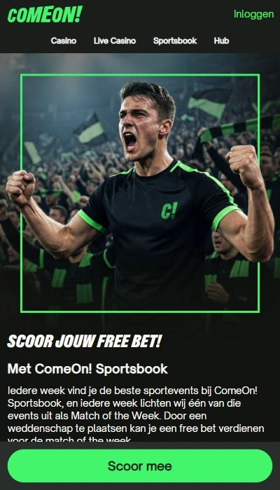 ComeOn promotie - Match of the Week
