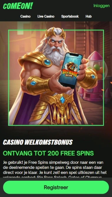 ComeOn - welkomstbonus casino