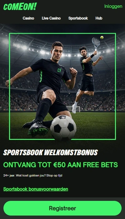 ComeOn - welkomstbonus sport