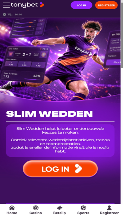 Tonybet promotie: slim wedden
