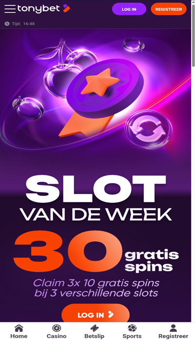 Tonybet promotie: slot van de week