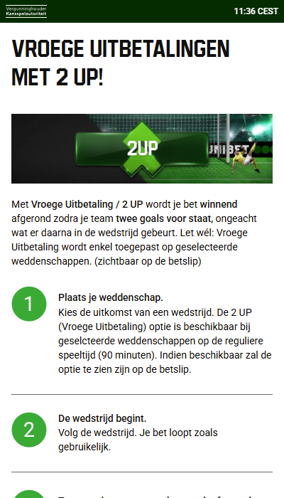 Unibet - 2UP promotie