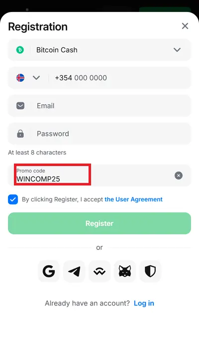 Quick registration