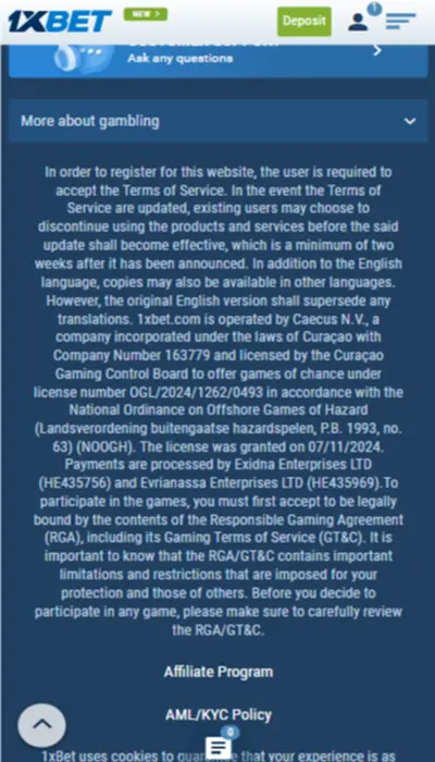 1xbet security