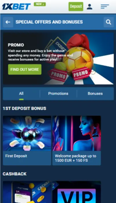 1xbet bonus