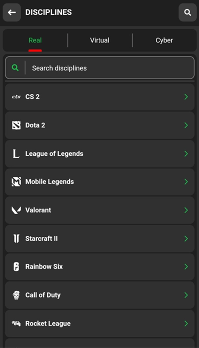 eSport betting at 888Starz