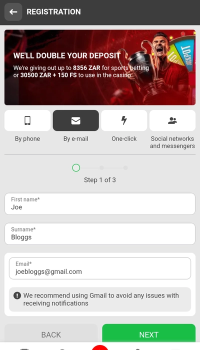 888Starz registration - Page 1