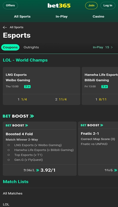 bet365 esports