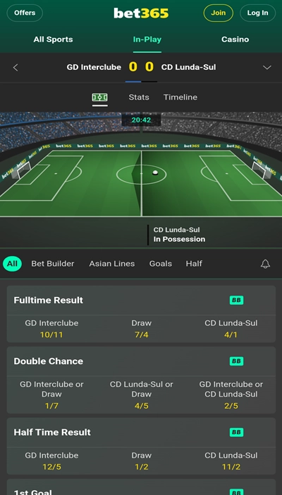 bet365 inplay