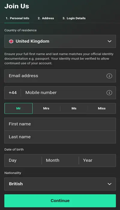 bet365 signup