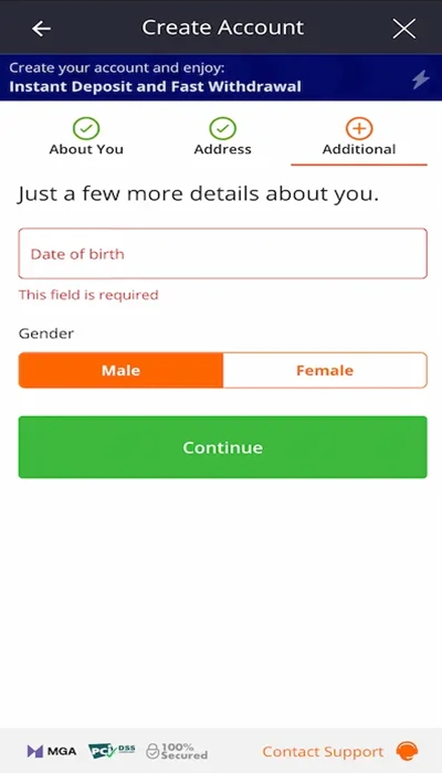 Betsson registration - Page 6