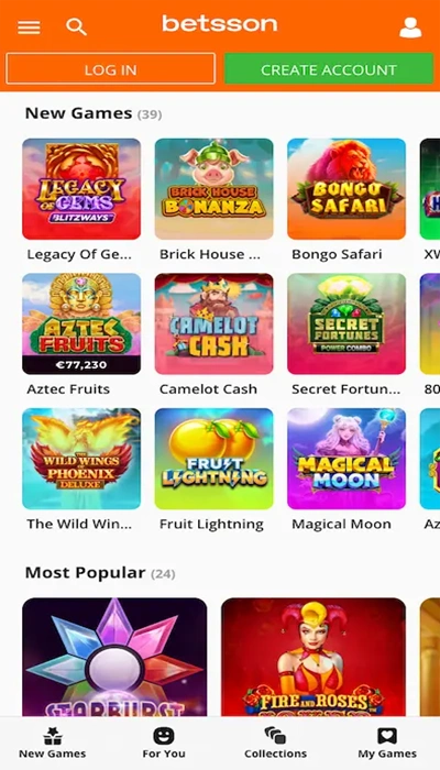 Casino betting at Betsson