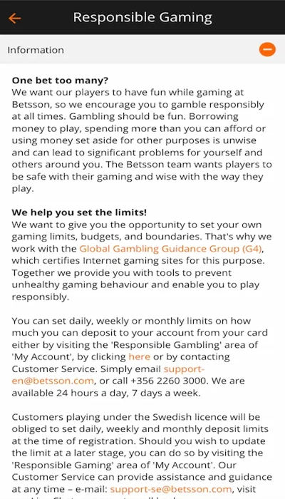 Betsson security