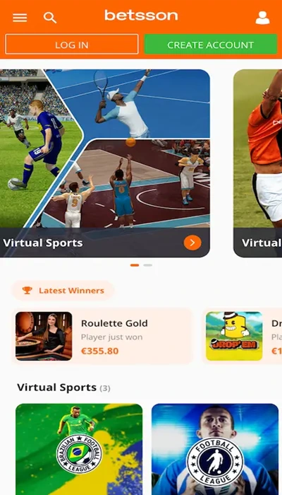 Virtual sports at Betsson