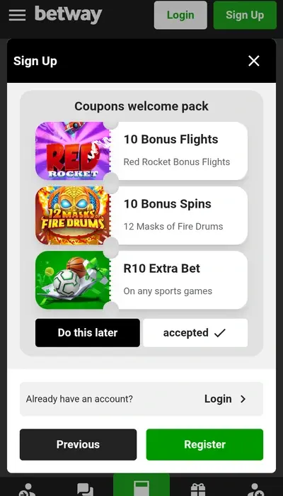 betway sign up