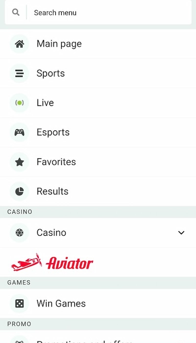 Sports markets at Betwinner